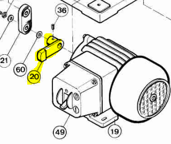 Hegner Part Number 020 : ECCENTRIC S<300700 V<409100 (18S SERIAL NUMBERS UP TO 300699, 18V SERIAL NUMBERS UP TO 409099)