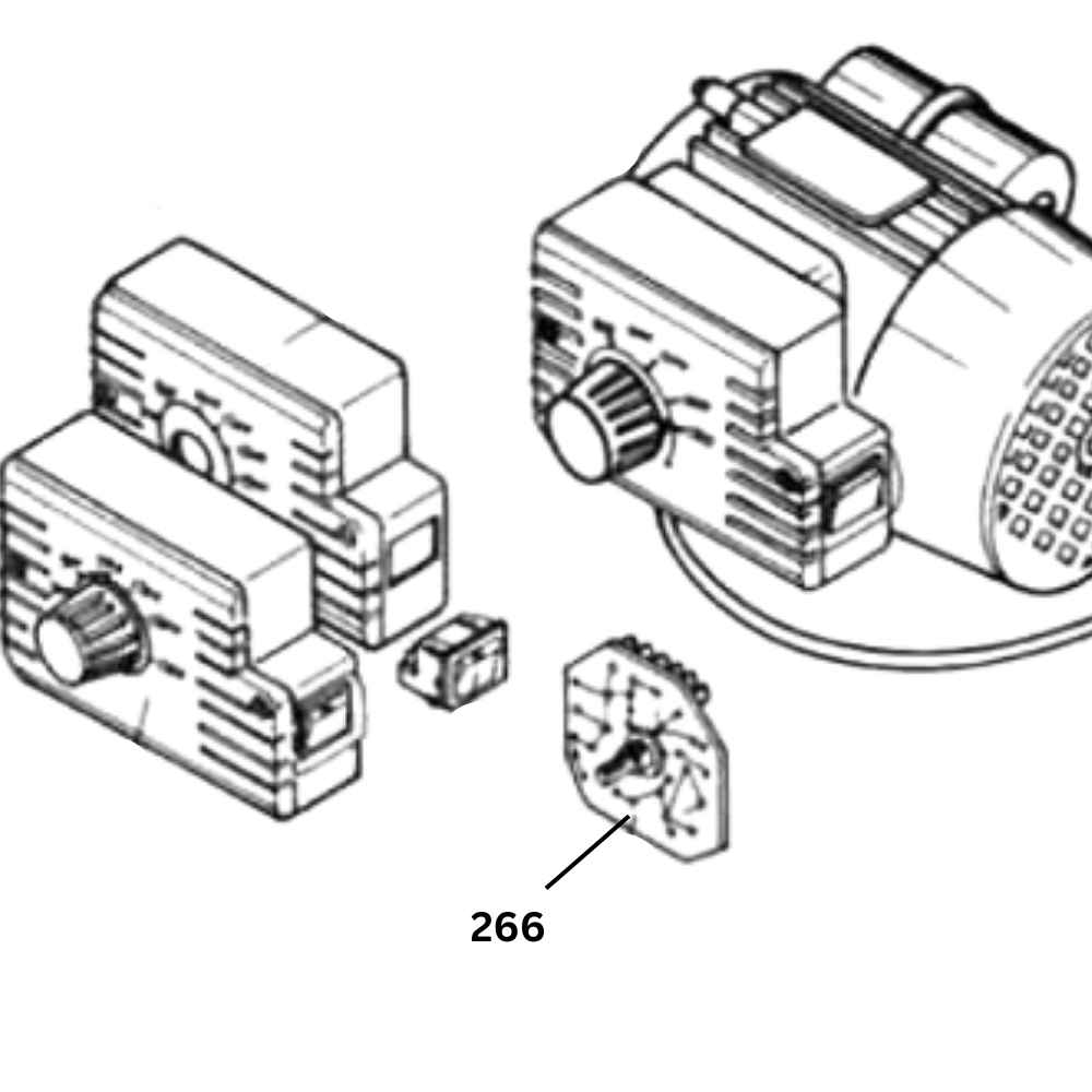 M22-V Part Number 266 : Electronic Circuit Board for Variable Speed Control