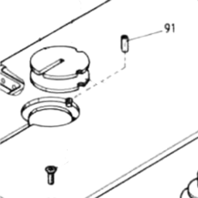M18-V/M18-S Part Number 091 : PIN FOR TABLE INSERT