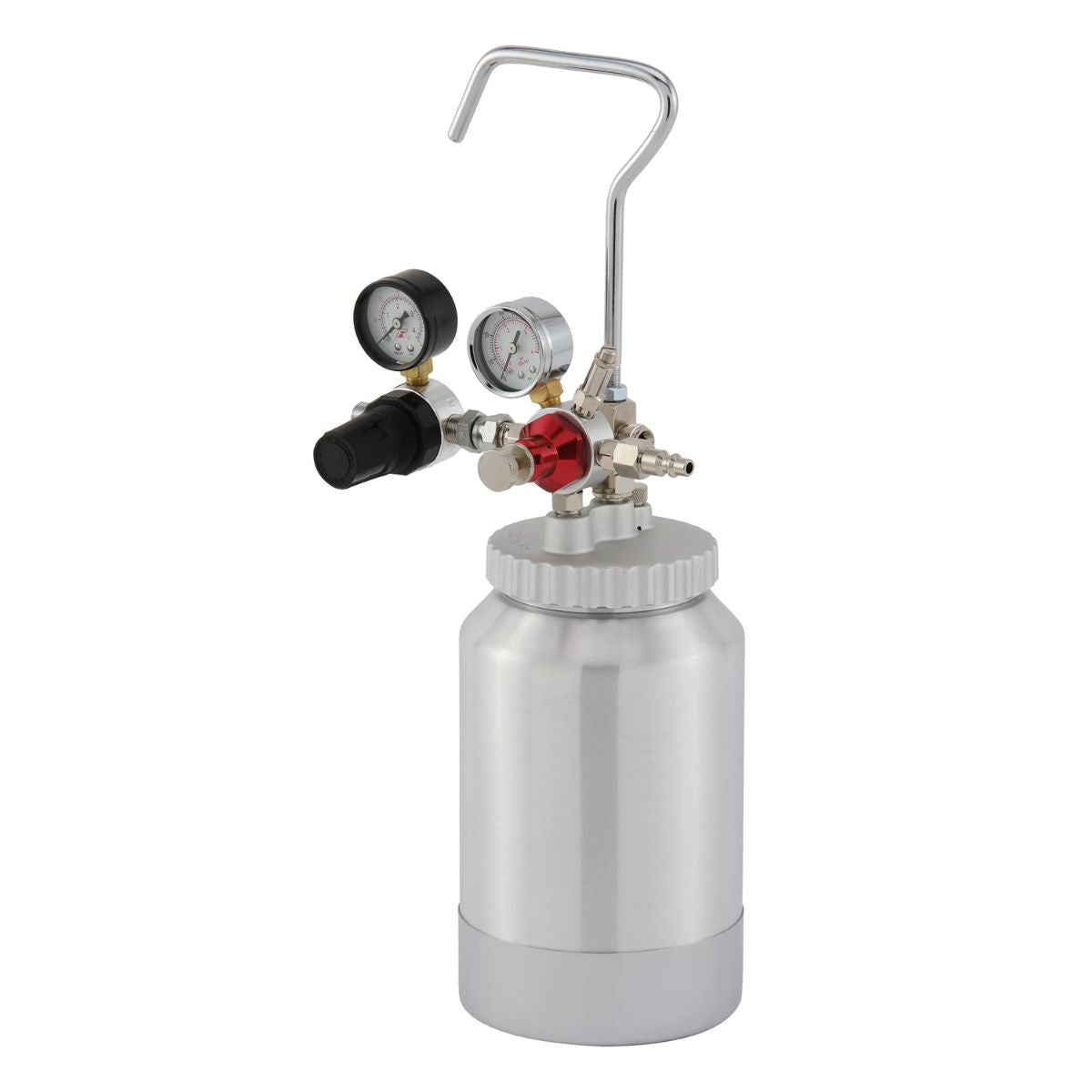 Apollo 2 Quart Teflon Pressure Pot with Single or Dual Regulator and Gauge