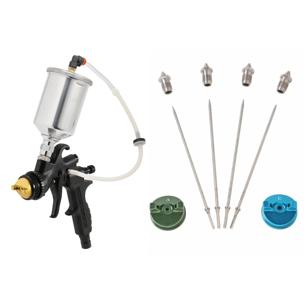 Apollo 7700GT-250 HVLP Turbine Spray Gun with 250cc Non-Teflon Gravity Cup Assembly
