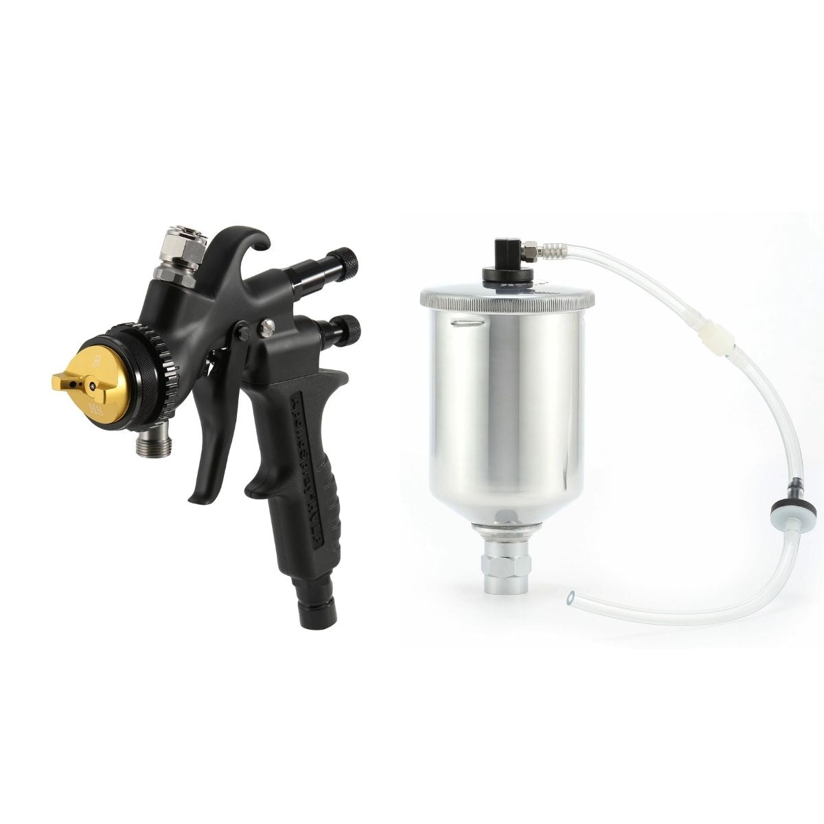 Apollo 7700GT-250 HVLP Turbine Spray Gun with 250cc Non-Teflon Gravity Cup Assembly