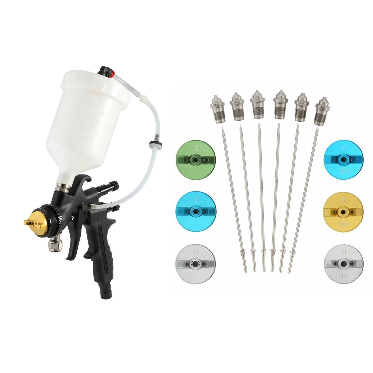 Apollo 7700GT-600 HVLP Turbine Spray Gun with 600cc Gravity Cup Assembly