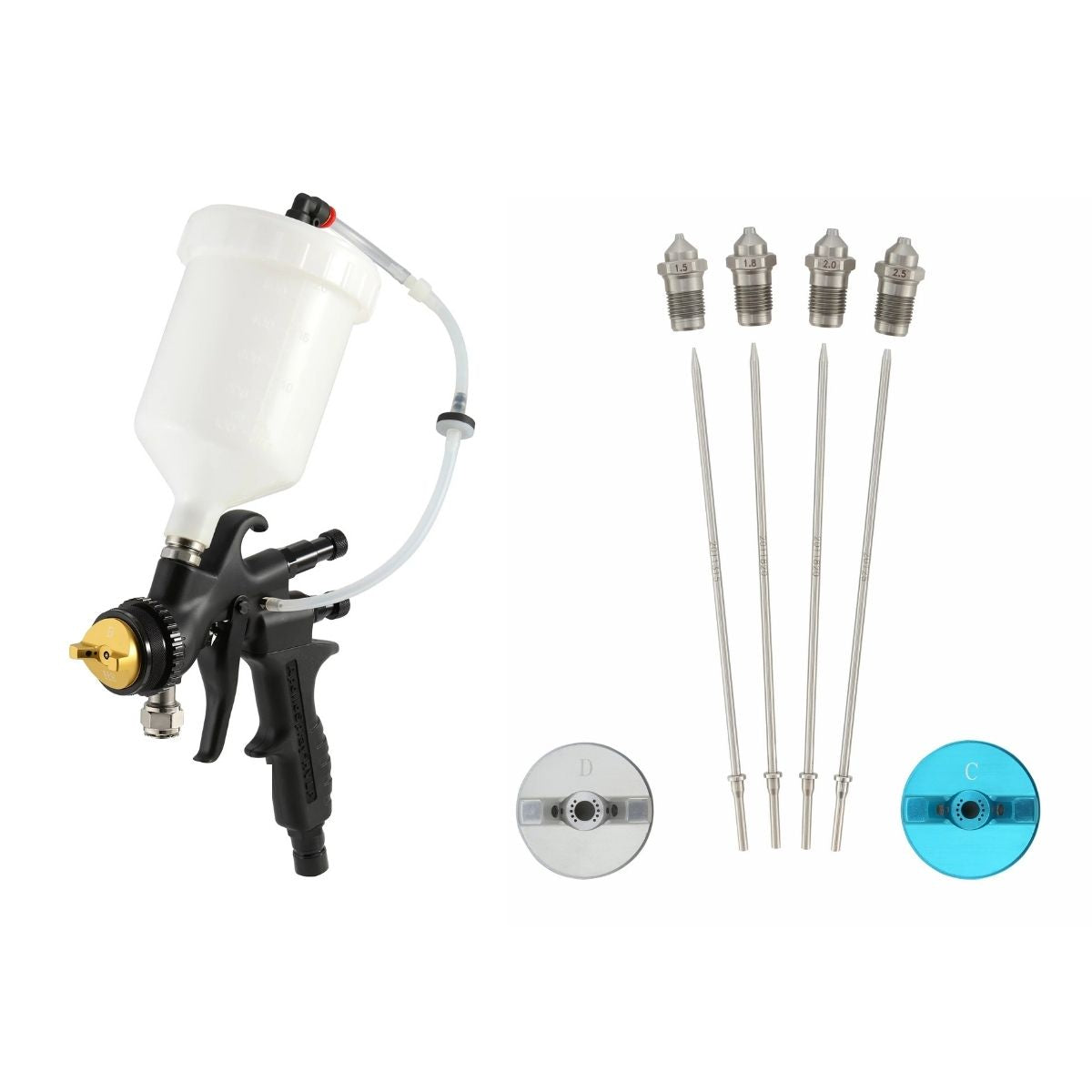 Apollo 7700GT-600 HVLP Turbine Spray Gun with 600cc Gravity Cup Assembly