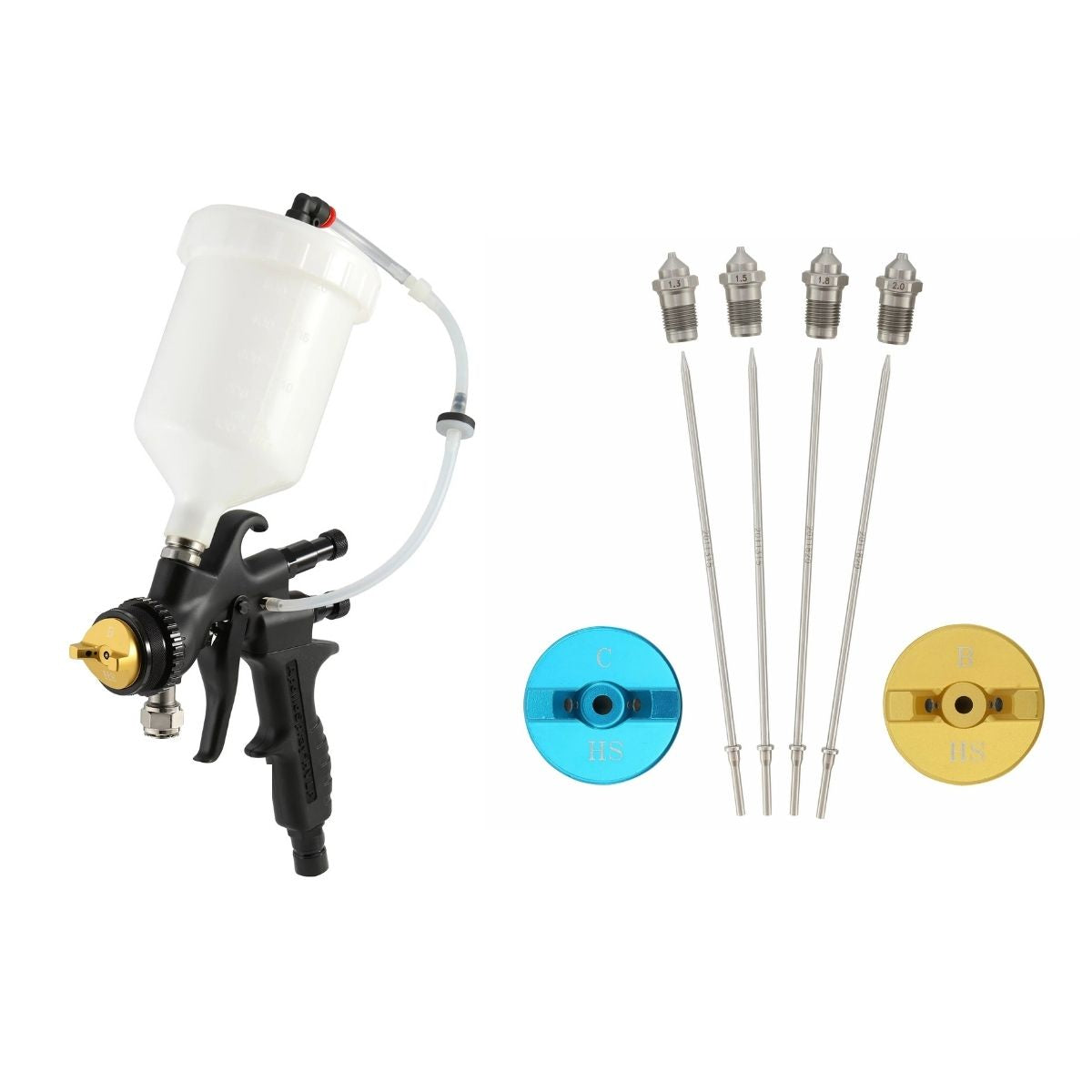 Apollo 7700GT-600 HVLP Turbine Spray Gun with 600cc Gravity Cup Assembly