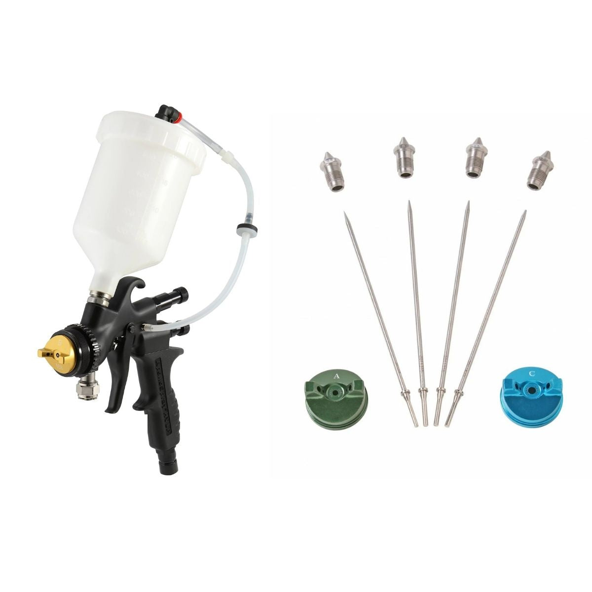 Apollo 7700GT-600 HVLP Turbine Spray Gun with 600cc Gravity Cup Assembly