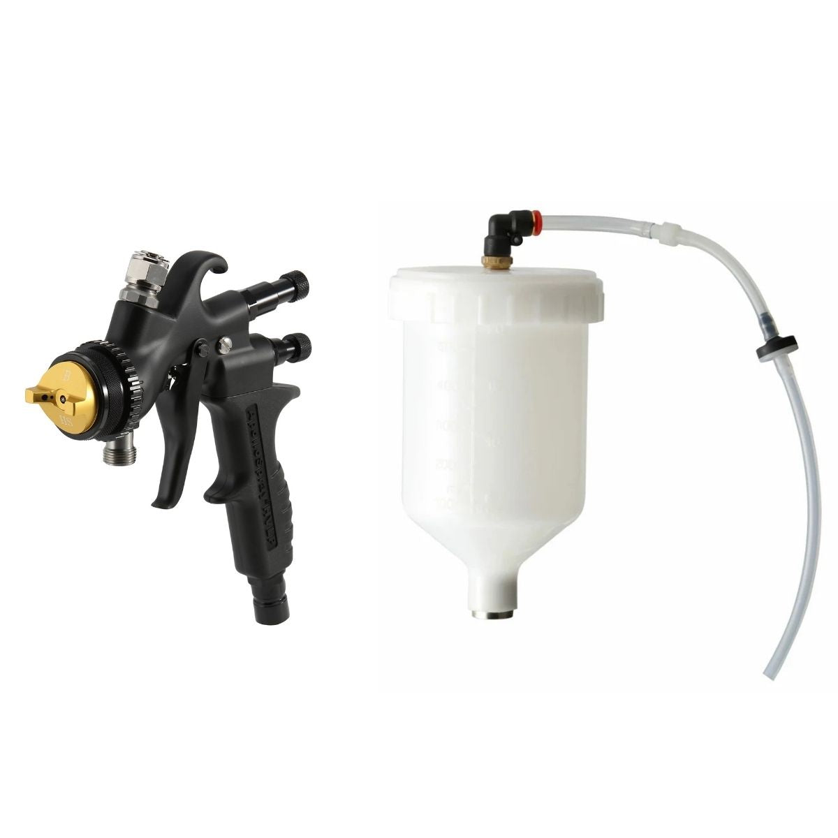 Apollo 7700GT-600 HVLP Turbine Spray Gun with 600cc Gravity Cup Assembly