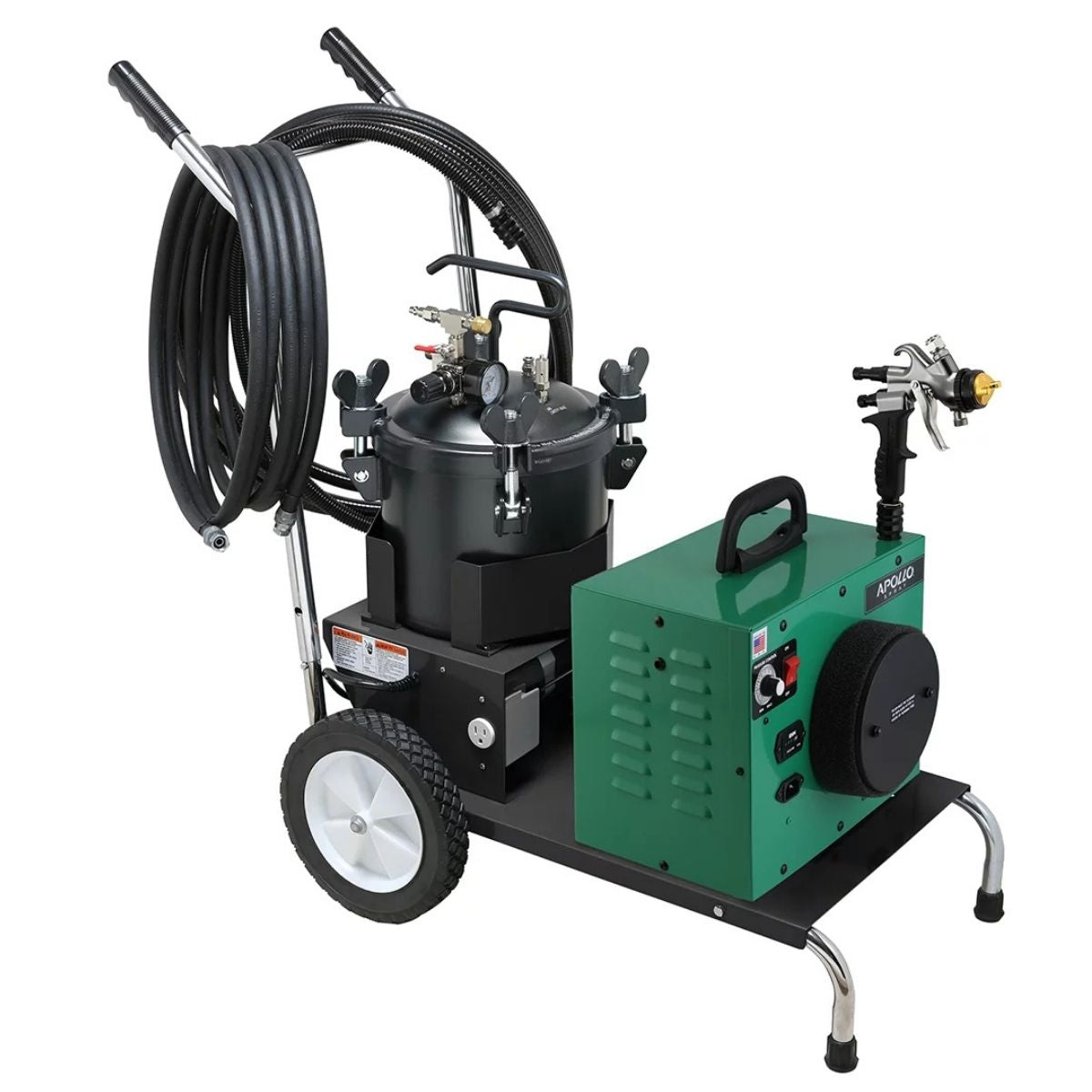 Apollo HVLP Mobile Cart and Fluid Feed System for POWER + PRECISION SERIES