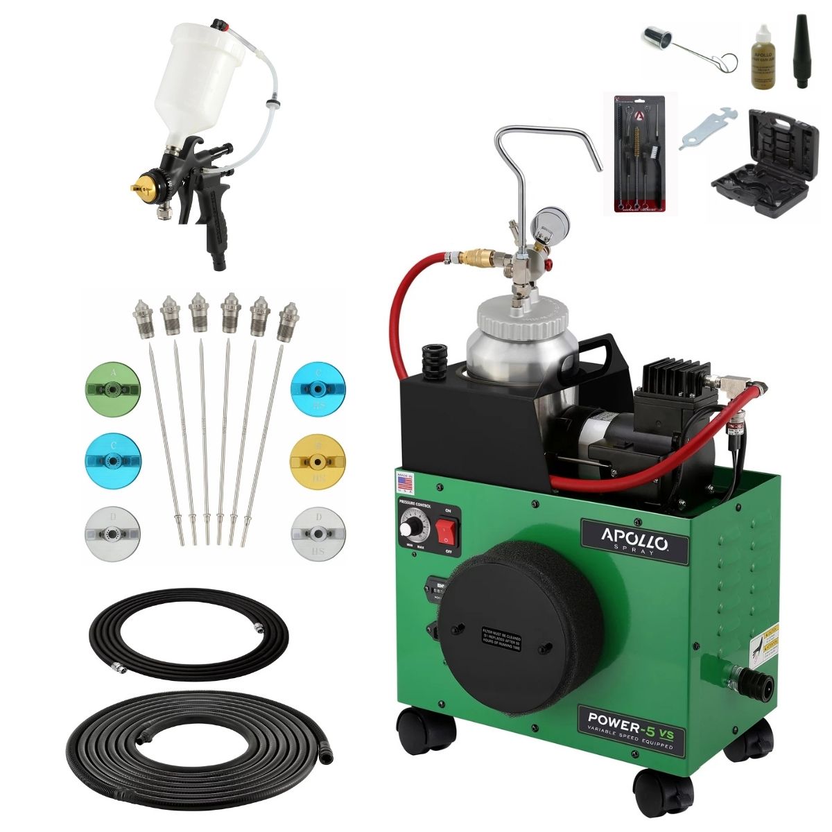 Apollo POWER-5 VS 2 Quart Pressure Pot Deluxe Package