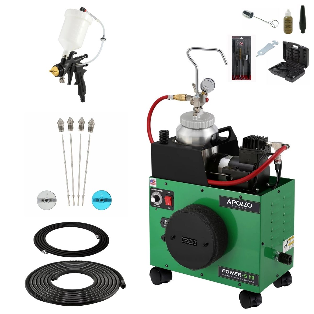Apollo POWER-5 VS 2 Quart Pressure Pot Deluxe Package