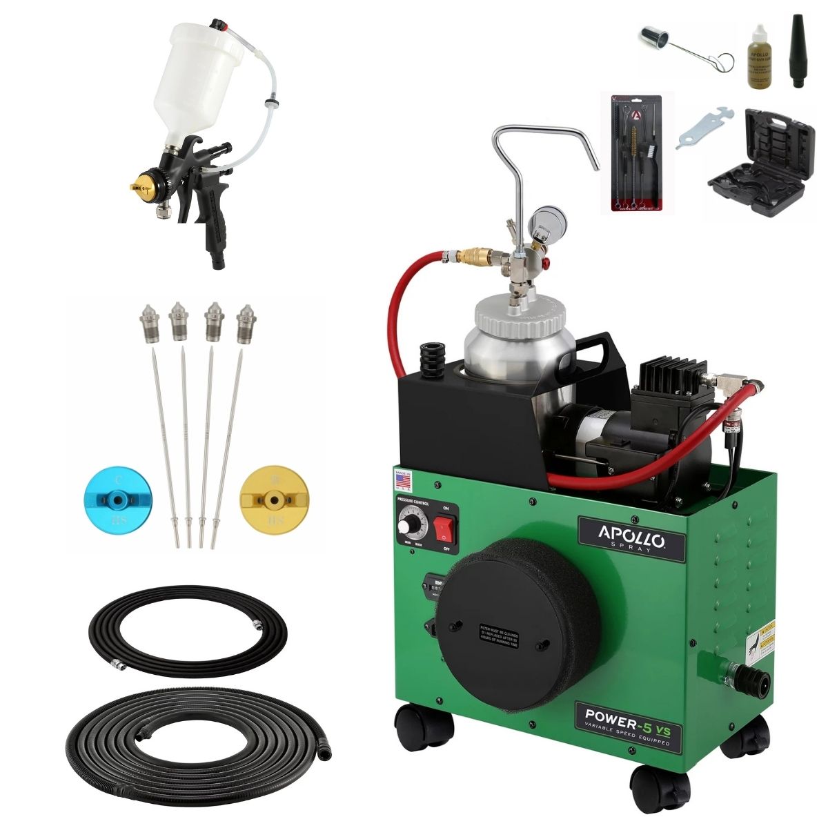 Apollo POWER-5 VS 2 Quart Pressure Pot Deluxe Package