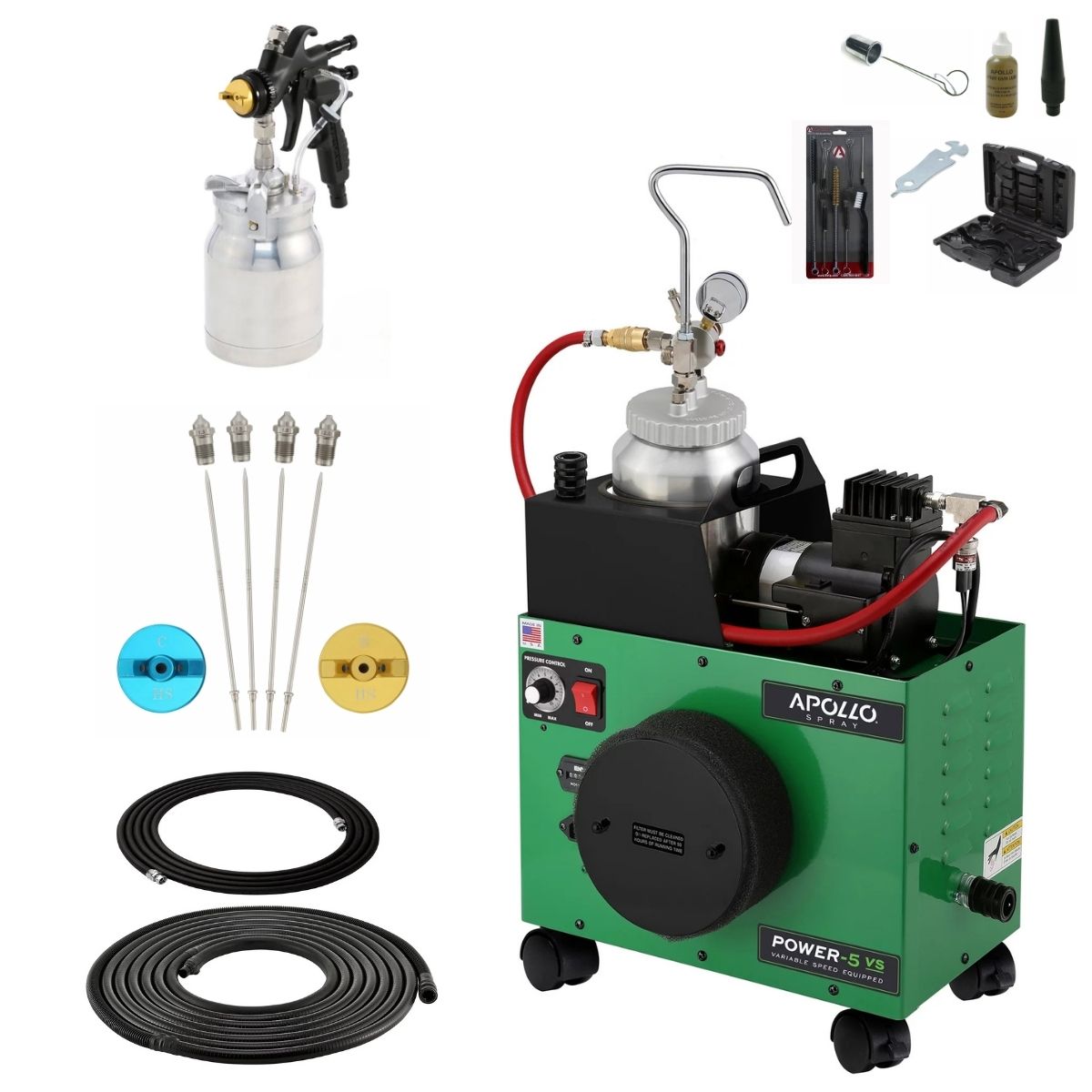 Apollo POWER-5 VS 2 Quart Pressure Pot Deluxe Package
