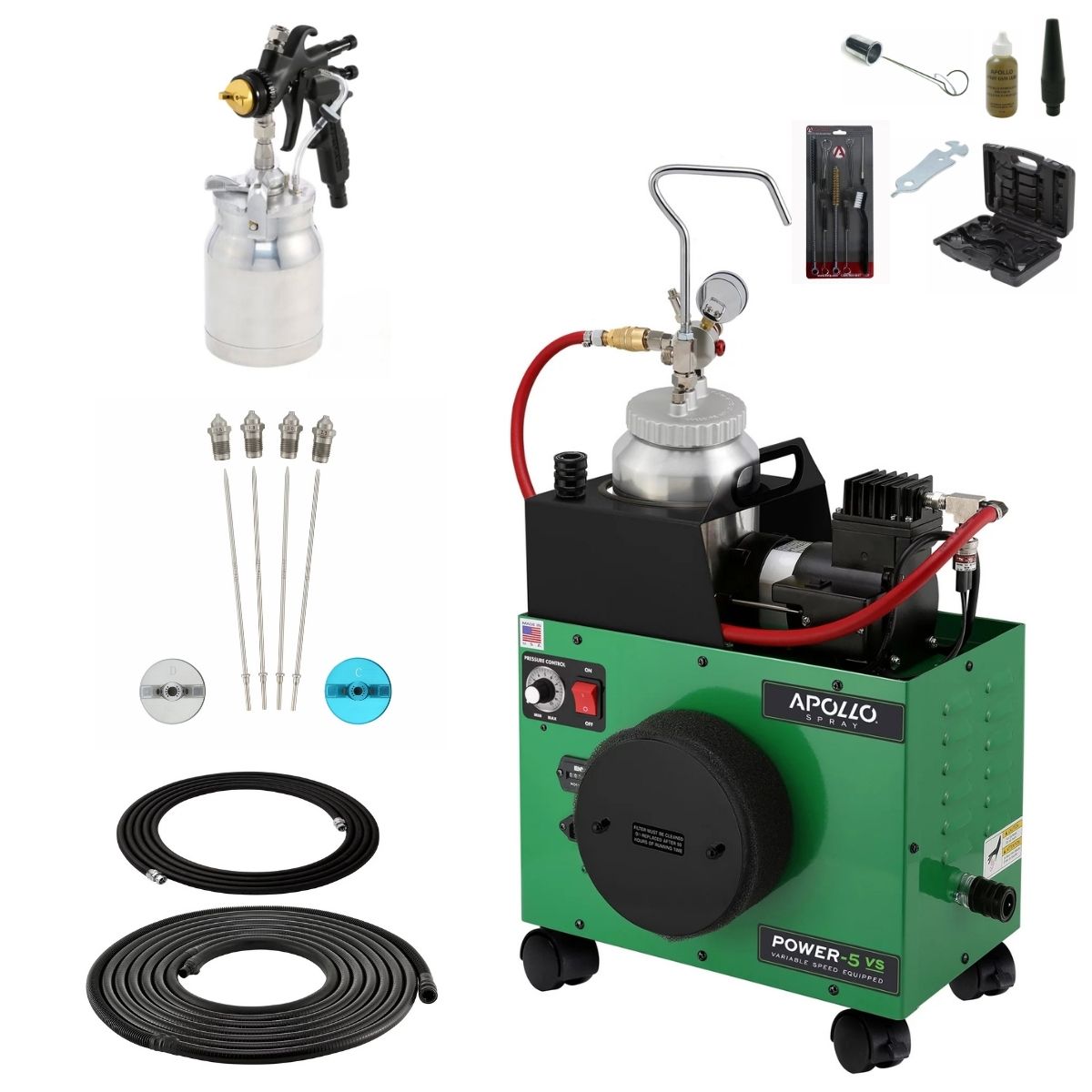 Apollo POWER-5 VS 2 Quart Pressure Pot Deluxe Package