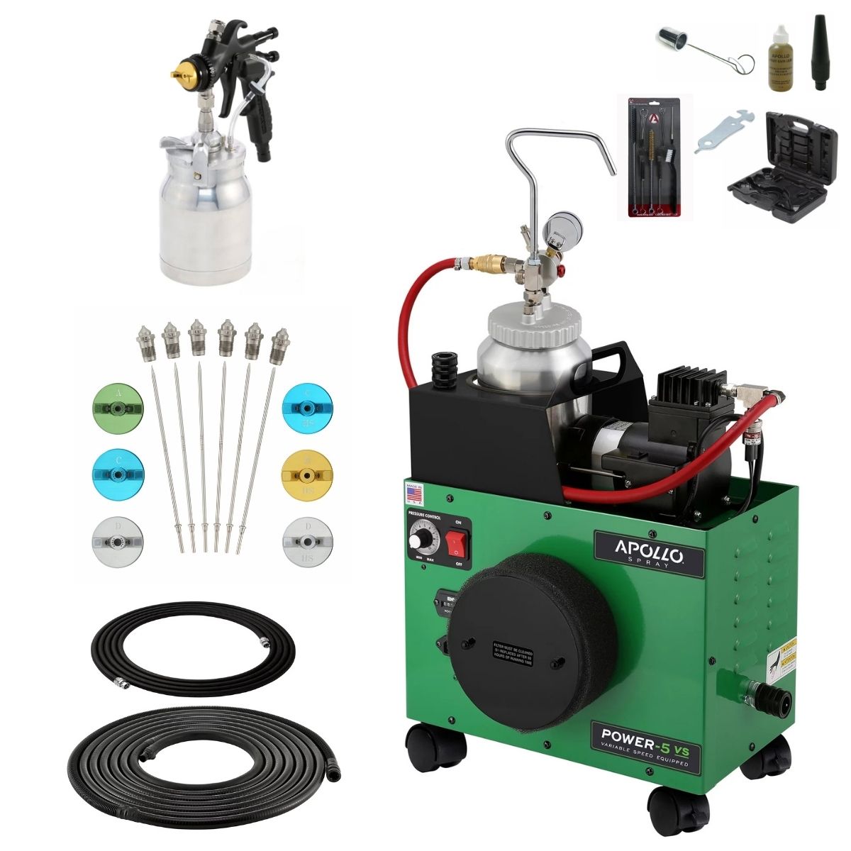 Apollo POWER-5 VS 2 Quart Pressure Pot Deluxe Package