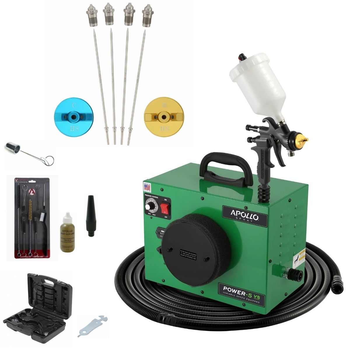 Apollo POWER-5 VS Deluxe Spray Kit Package