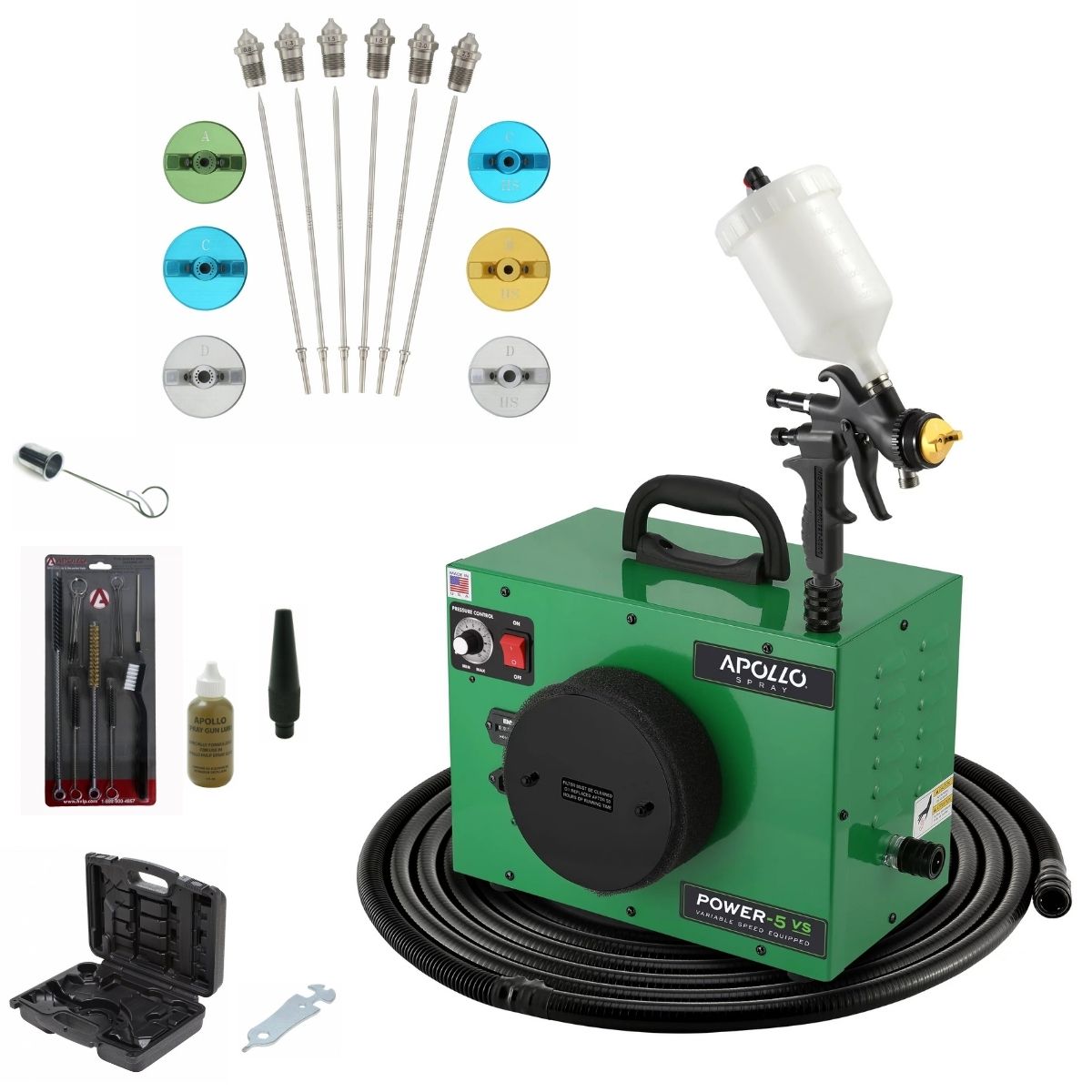 Apollo POWER-5 VS Deluxe Spray Kit Package