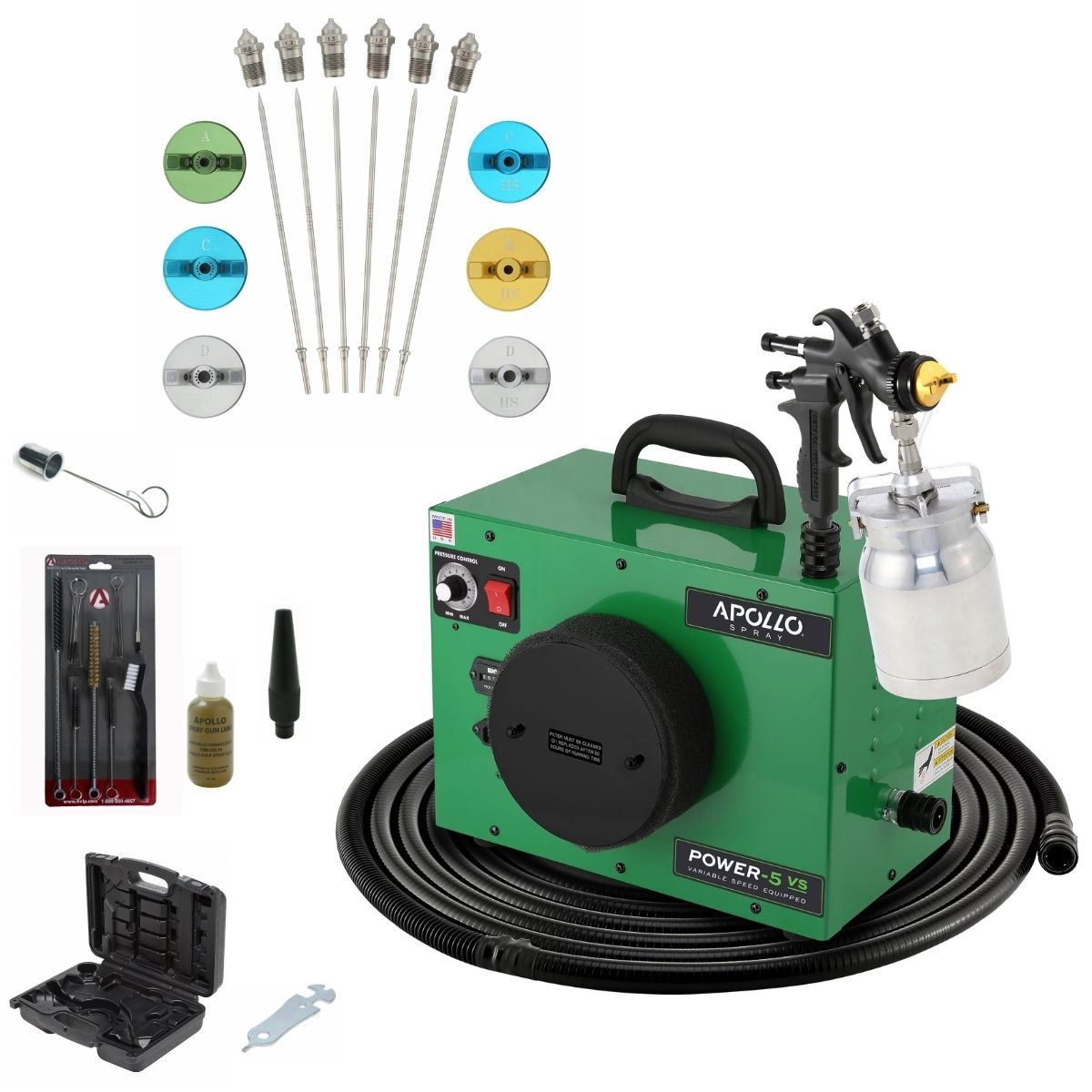 Apollo POWER-5 VS Deluxe Spray Kit Package