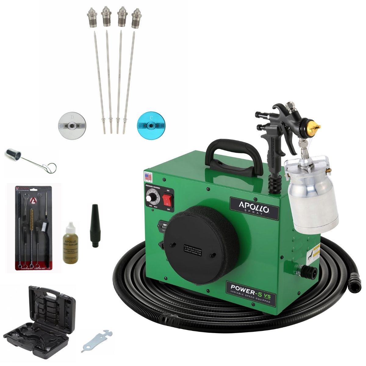 Apollo POWER-5 VS Deluxe Spray Kit Package