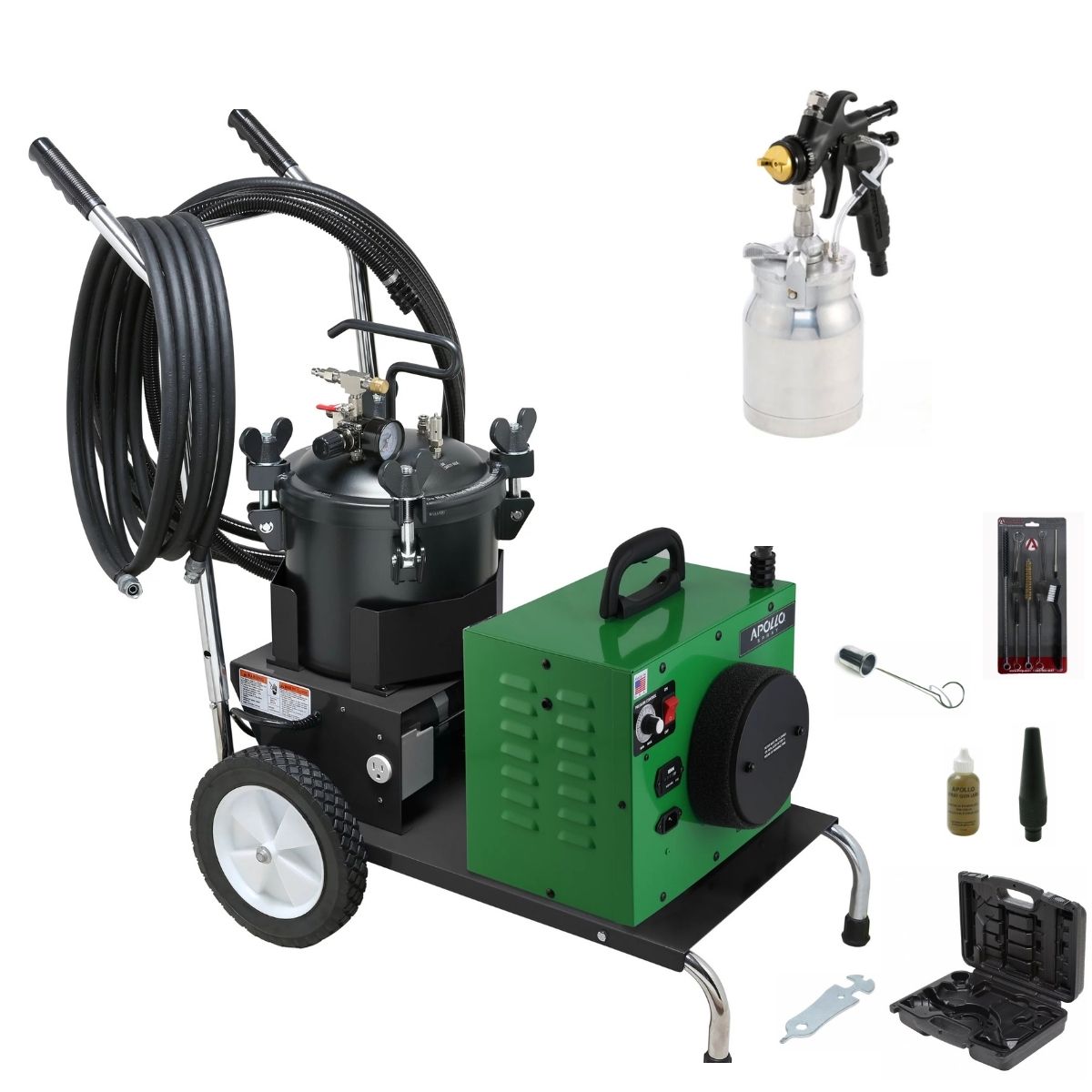 Apollo POWER-5 VS Mobile Cart + 2.5 Gallon Pressure Pot Package