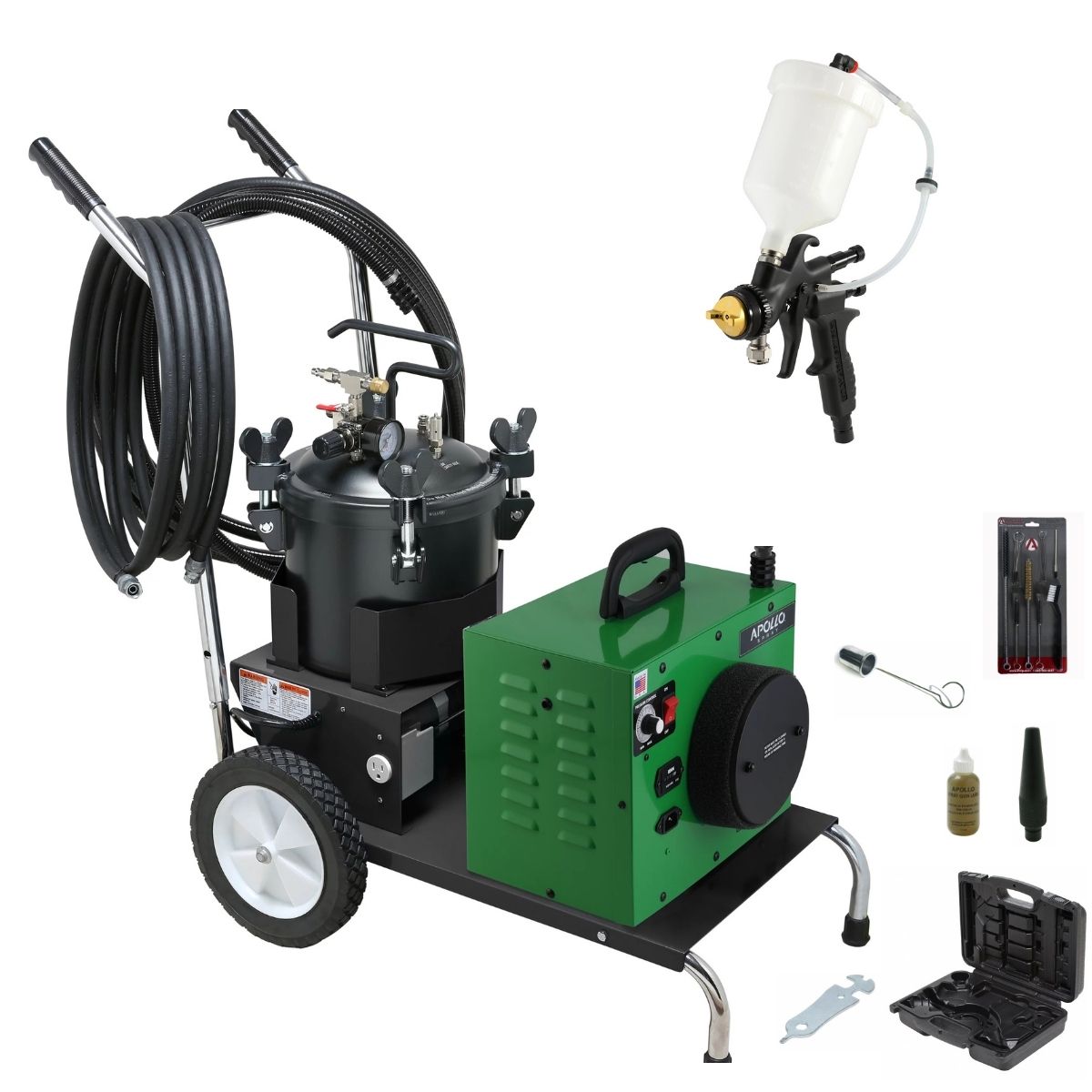 Apollo POWER-5 VS Mobile Cart + 2.5 Gallon Pressure Pot Package