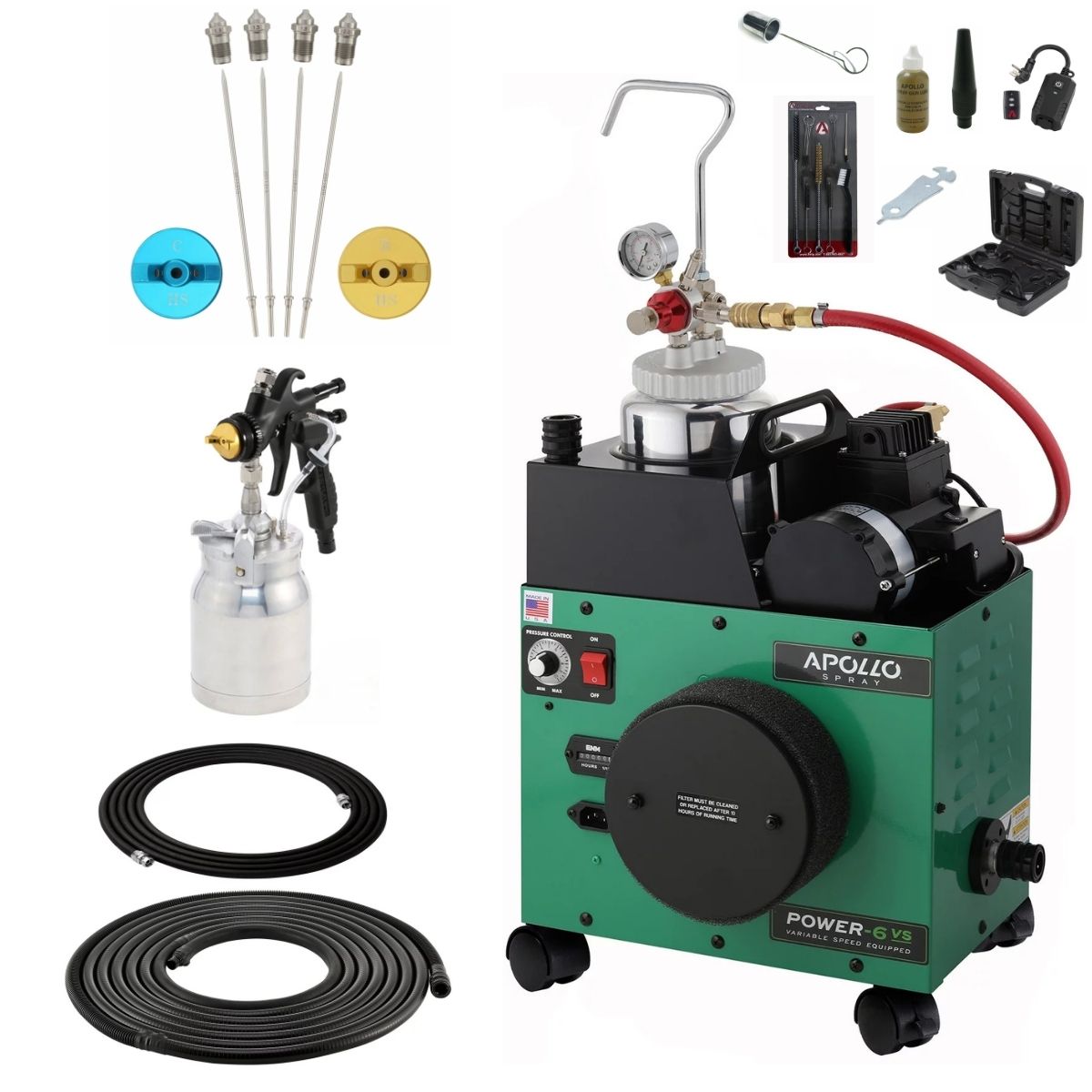 Apollo POWER-6 VS 2 Quart Pressure Pot Deluxe Package