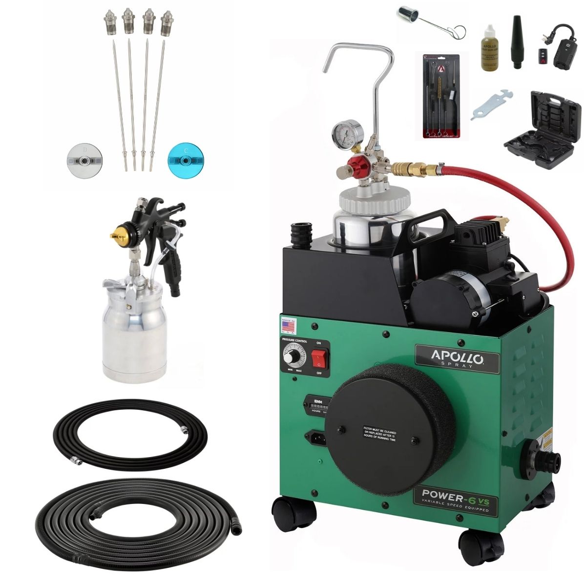 Apollo POWER-6 VS 2 Quart Pressure Pot Deluxe Package