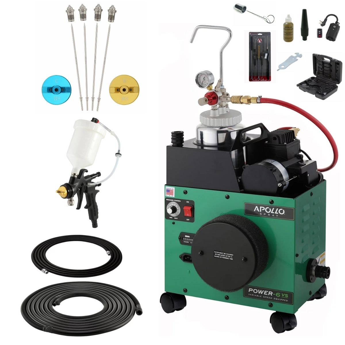 Apollo POWER-6 VS 2 Quart Pressure Pot Deluxe Package