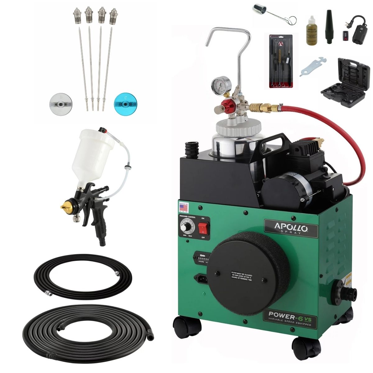 Apollo POWER-6 VS 2 Quart Pressure Pot Deluxe Package