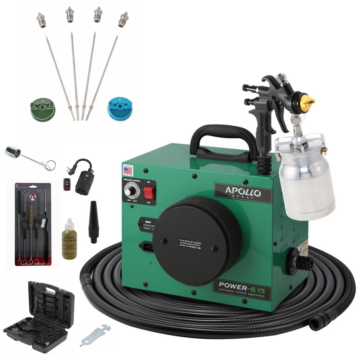 Apollo POWER-6 VS Deluxe Spray Kit Package