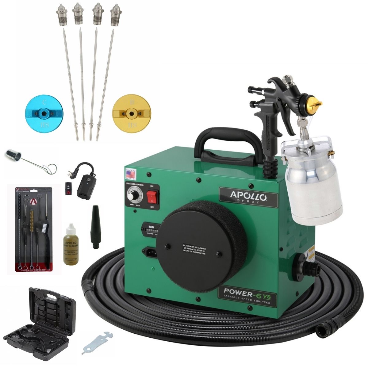 Apollo POWER-6 VS Deluxe Spray Kit Package