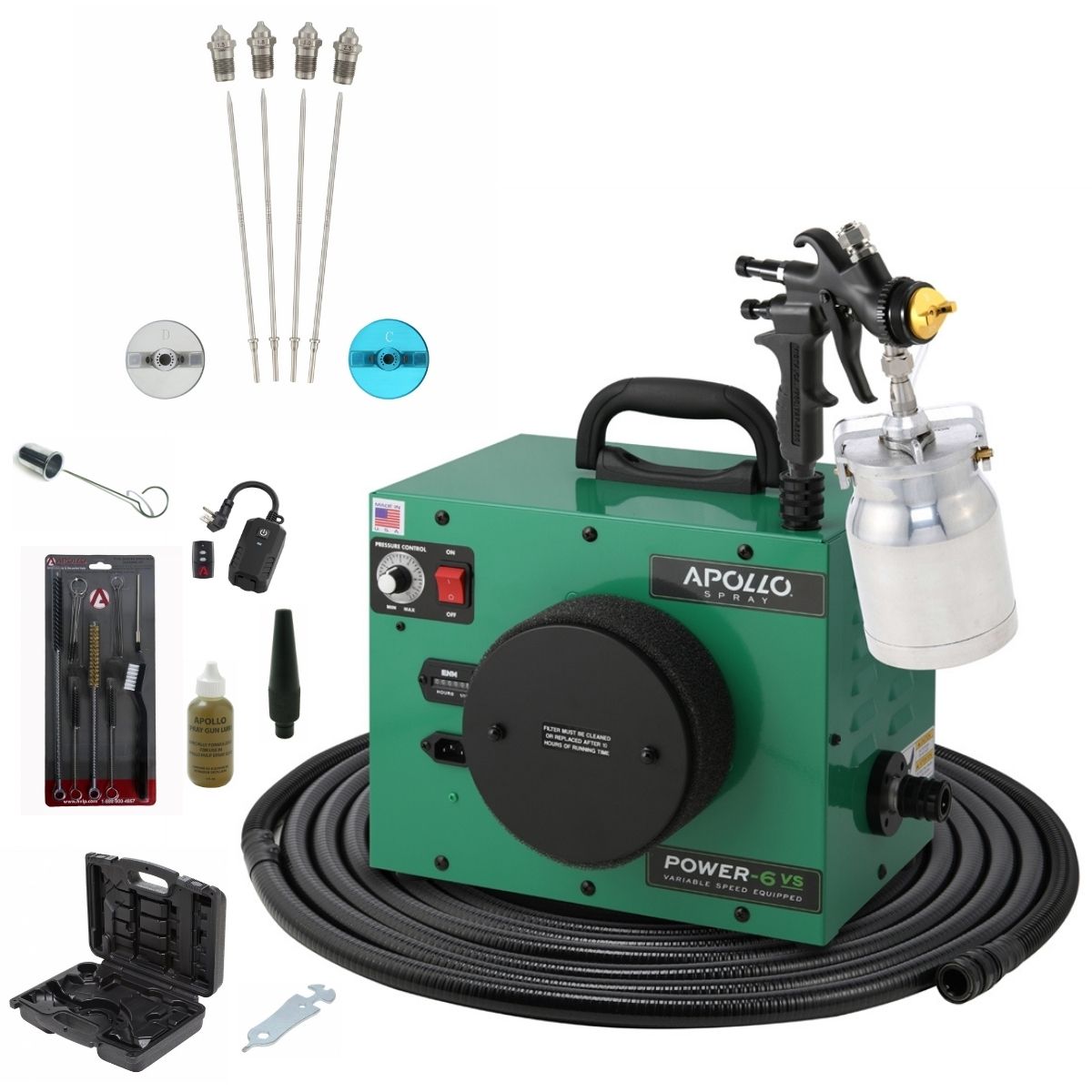 Apollo POWER-6 VS Deluxe Spray Kit Package