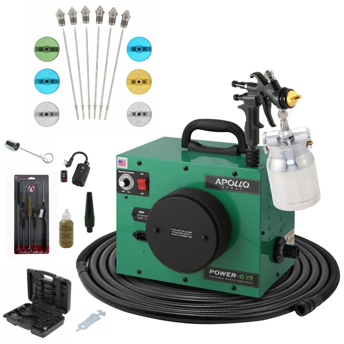 Apollo POWER-6 VS Deluxe Spray Kit Package