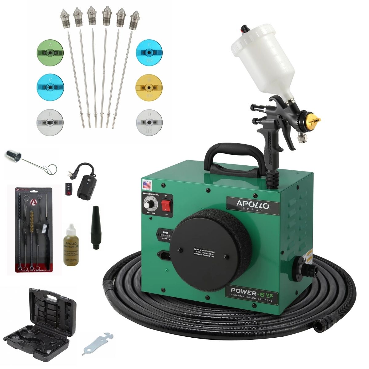 Apollo POWER-6 VS Deluxe Spray Kit Package