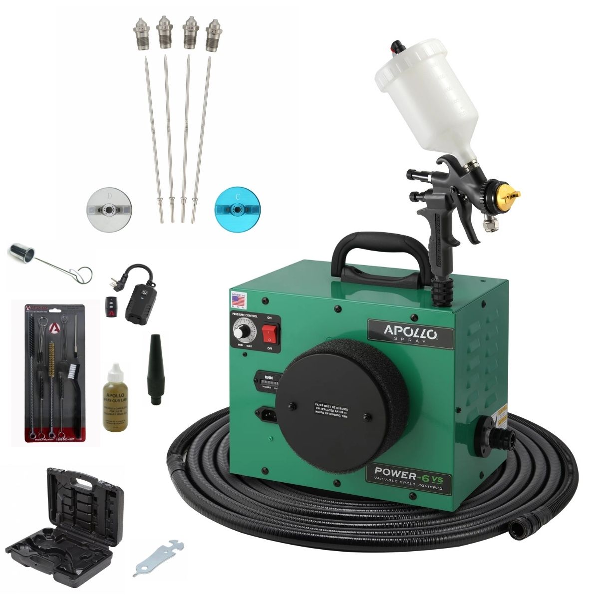 Apollo POWER-6 VS Deluxe Spray Kit Package