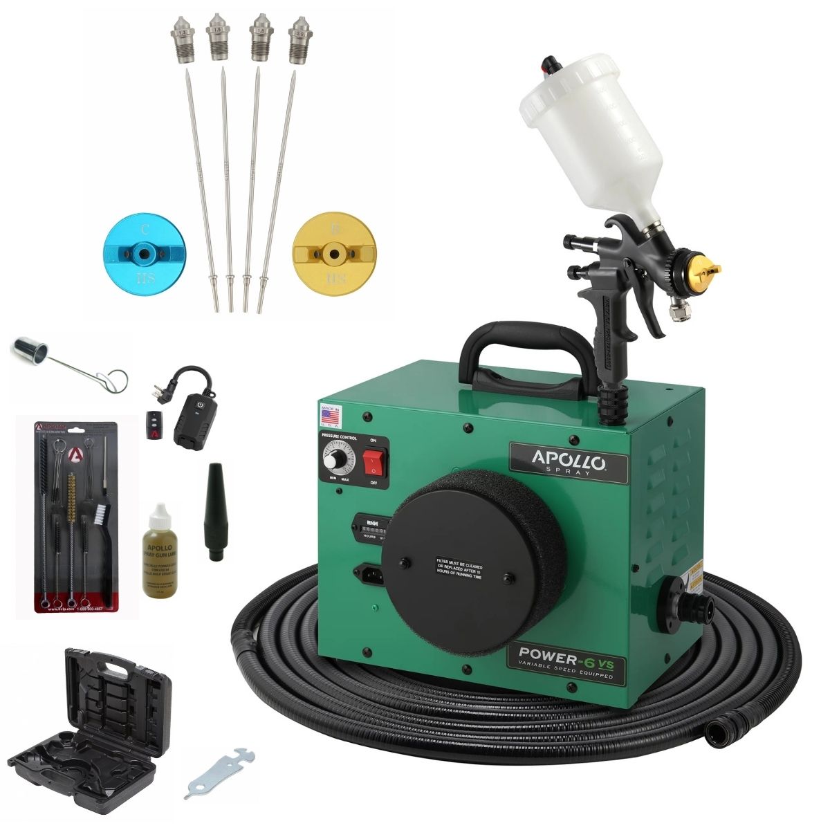 Apollo POWER-6 VS Deluxe Spray Kit Package