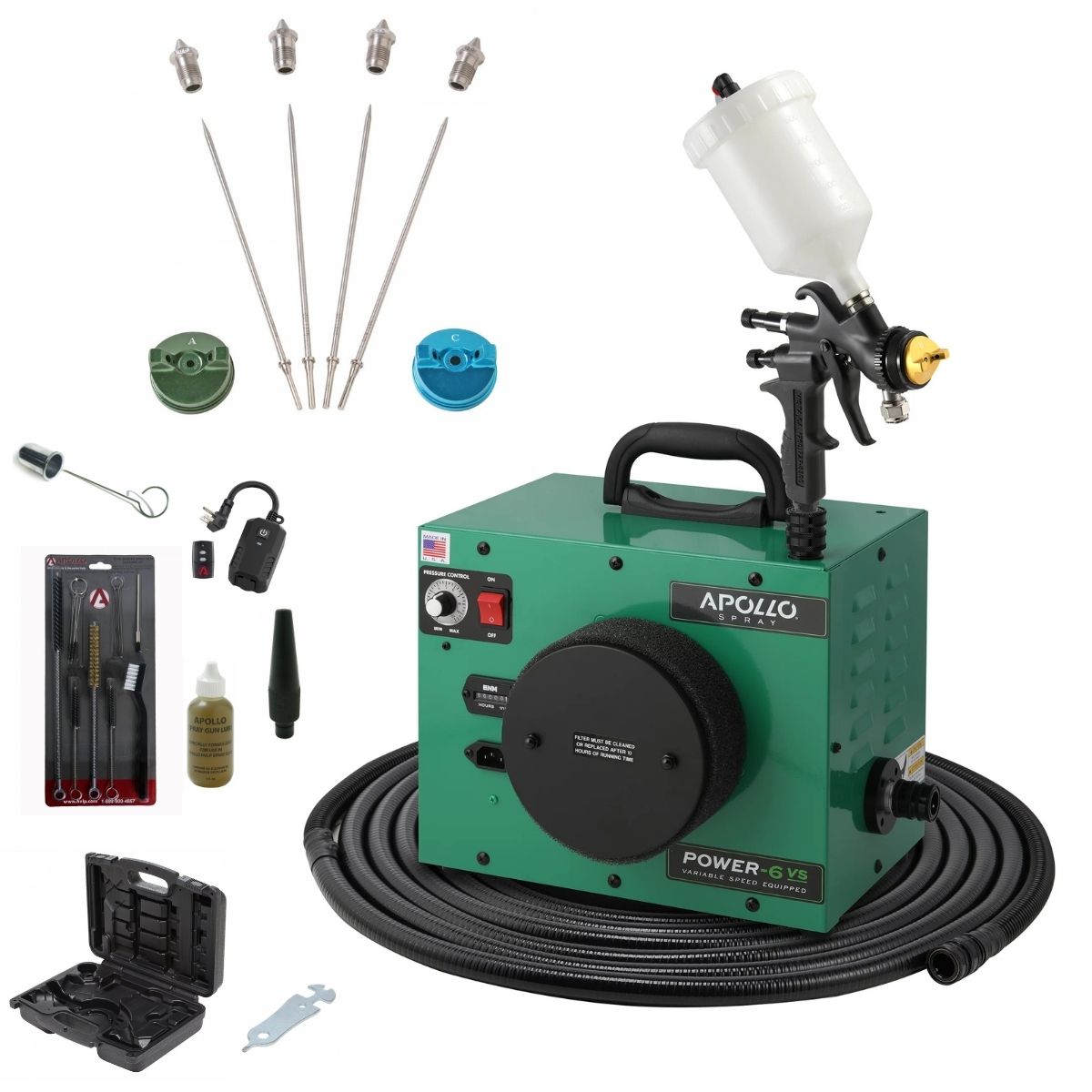 Apollo POWER-6 VS Deluxe Spray Kit Package