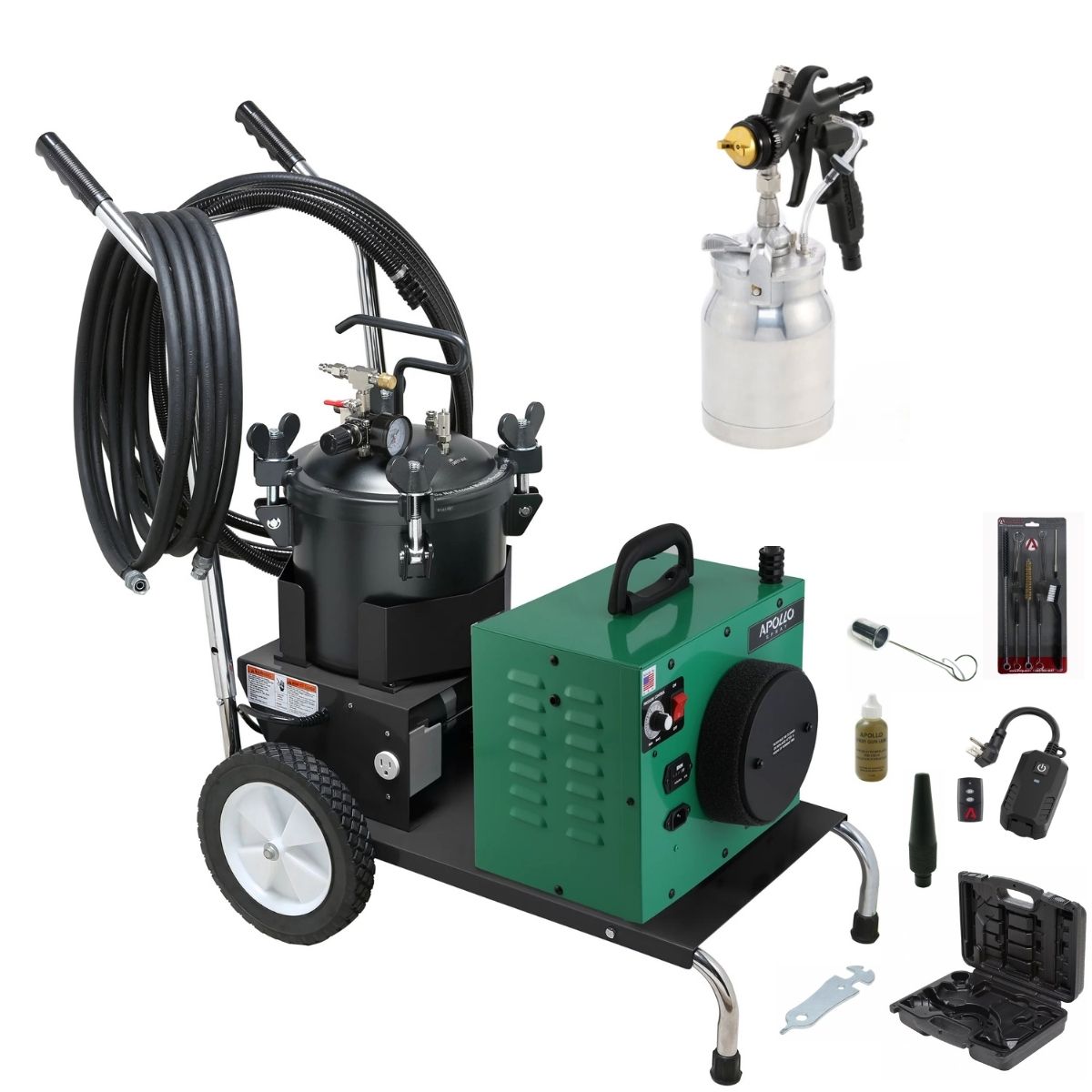 Apollo POWER-6 VS Mobile Cart + 2.5 Gallon Pressure Pot Package