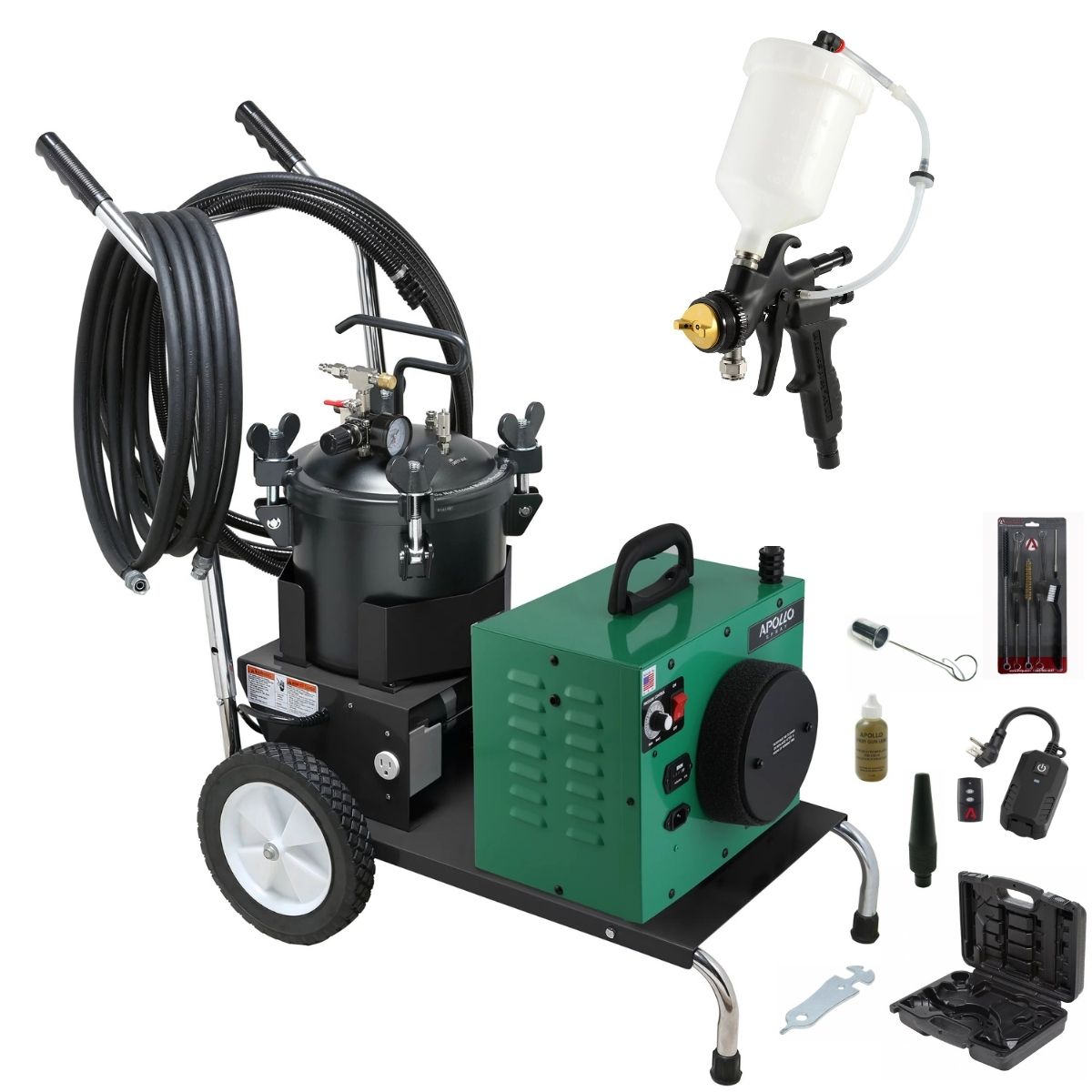Apollo POWER-6 VS Mobile Cart + 2.5 Gallon Pressure Pot Package