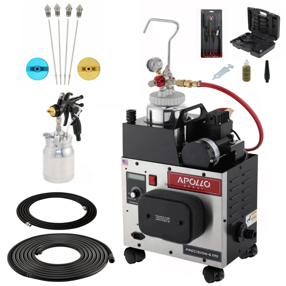 Apollo PRECISION-6 PRO 2 Quart Pressure Pot Deluxe Package