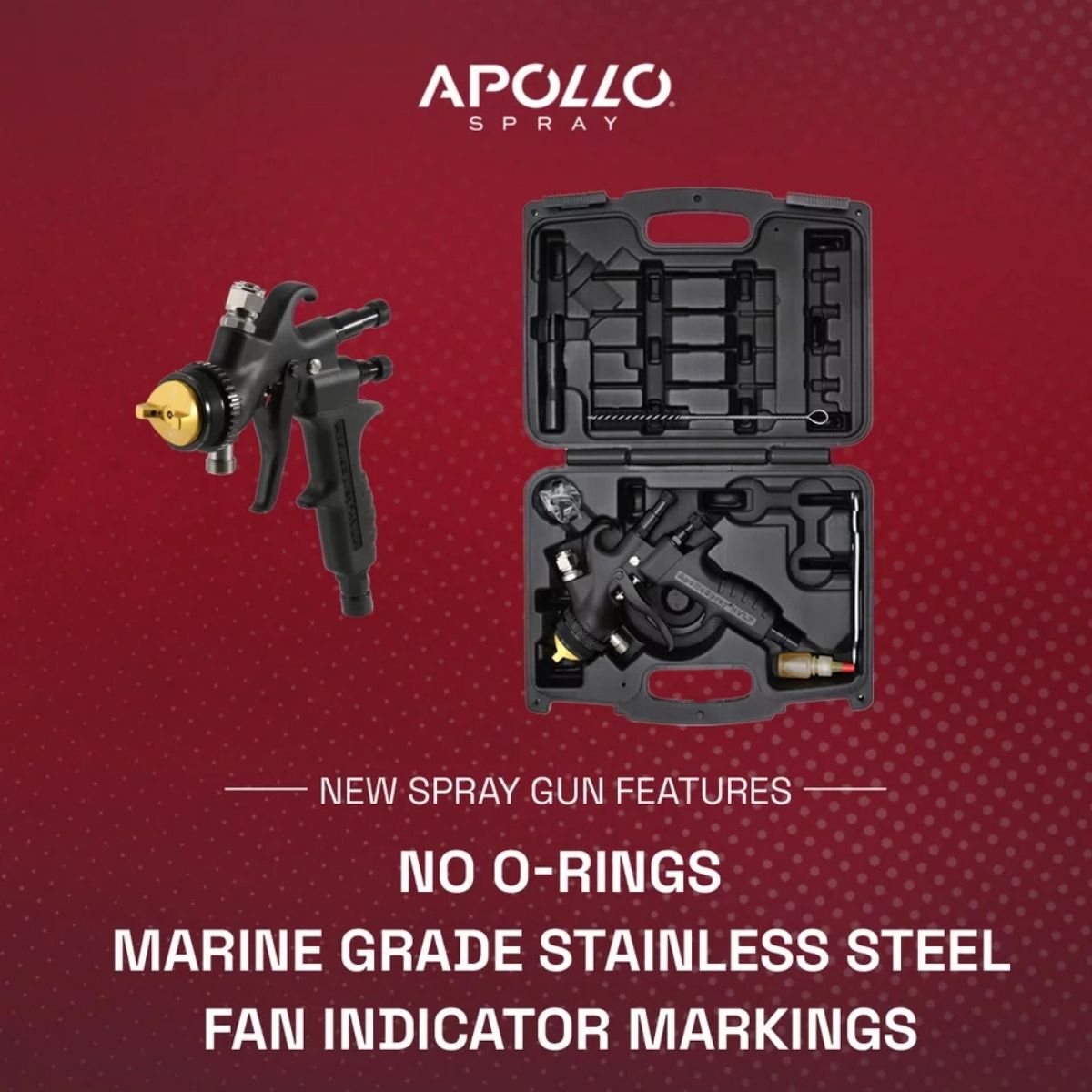 Apollo PRECISION-6 PRO Deluxe Spray Kit Package