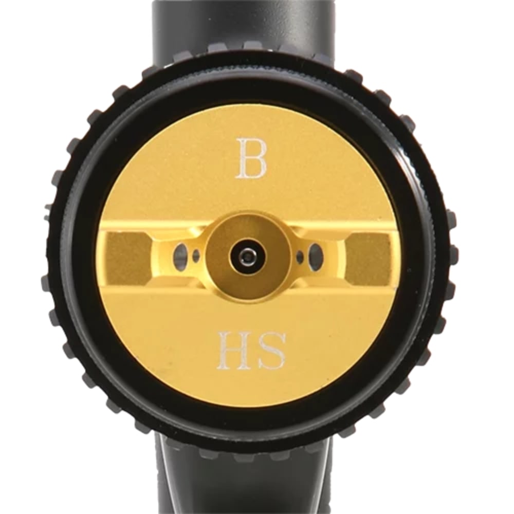 Apollo Power-6 VS HVLP Spray System black spray gun close up