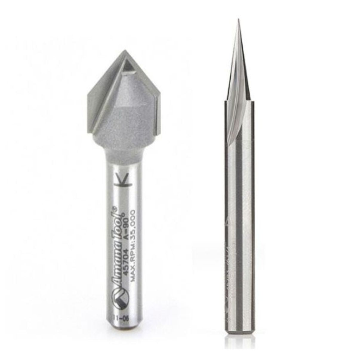Axiom ABS205 2pc CNC Signmaking Bit Set