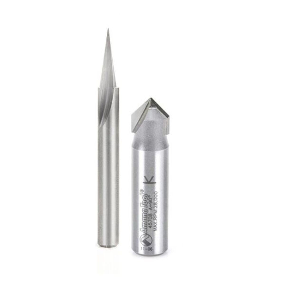 Axiom ABS305 2pc CNC Signmaking Bit Set