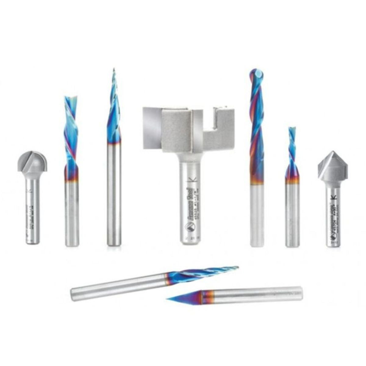 Axiom ABS901 9pc CNC Bit Set with Spectra Coating