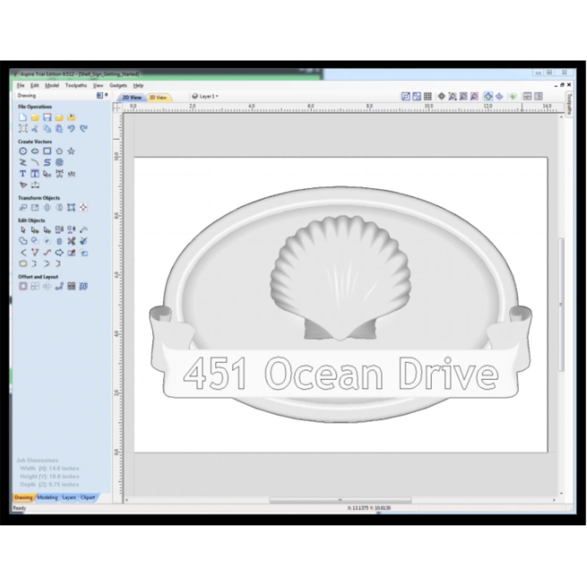 Axiom AVC408 Aspire CNC Software