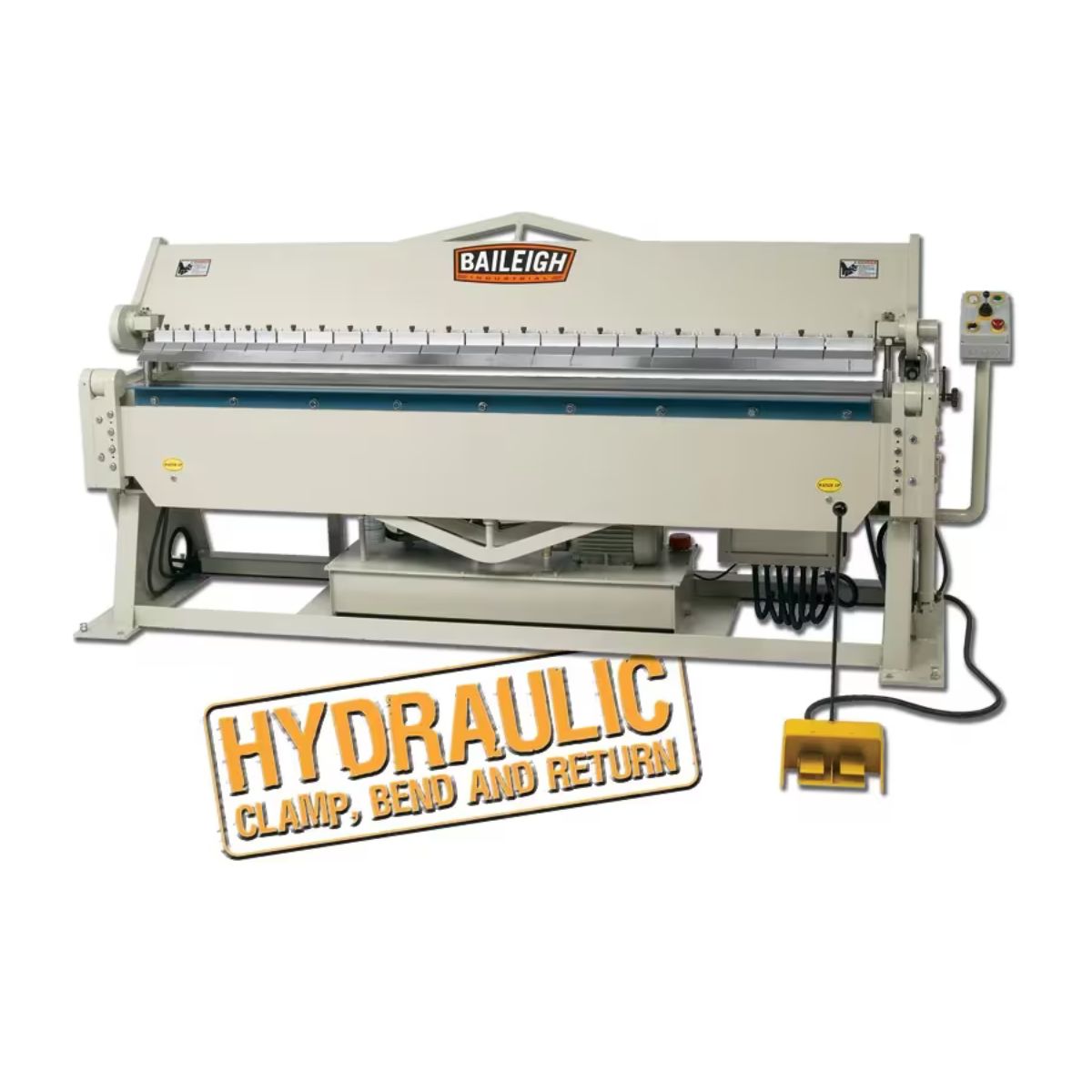 Baileigh BB-9612H 96" Hydraulic Box & Pan Brake — 12 Gauge