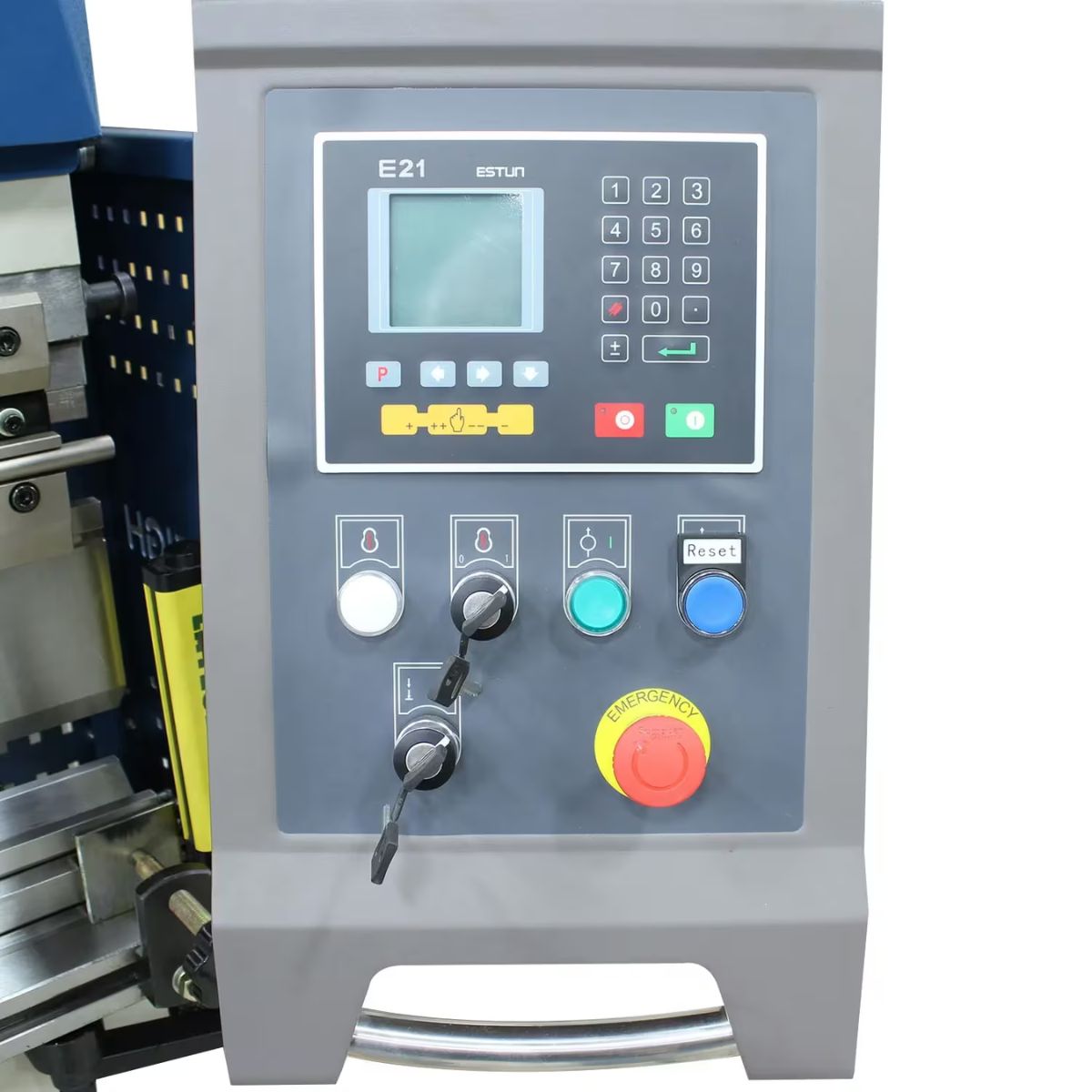 Baileigh BP-3305CNC 220V 3-Phase 33-Ton 63" 2-Axis CNC Hydraulic Press Brake with Light Curtains