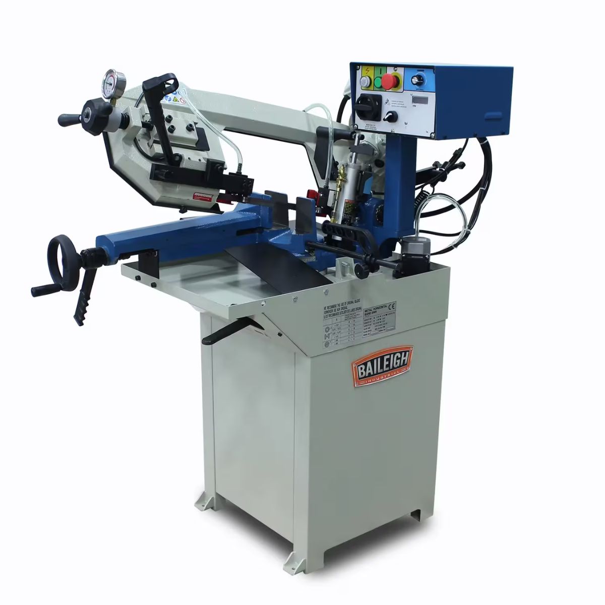Baileigh BS-210M 6.69" Variable Speed Mitering Band Saw