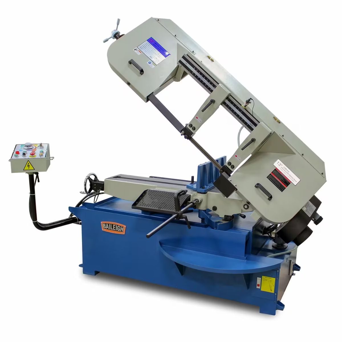 Baileigh BS-330SA 13" Semi-Automatic Mitering Band Saw