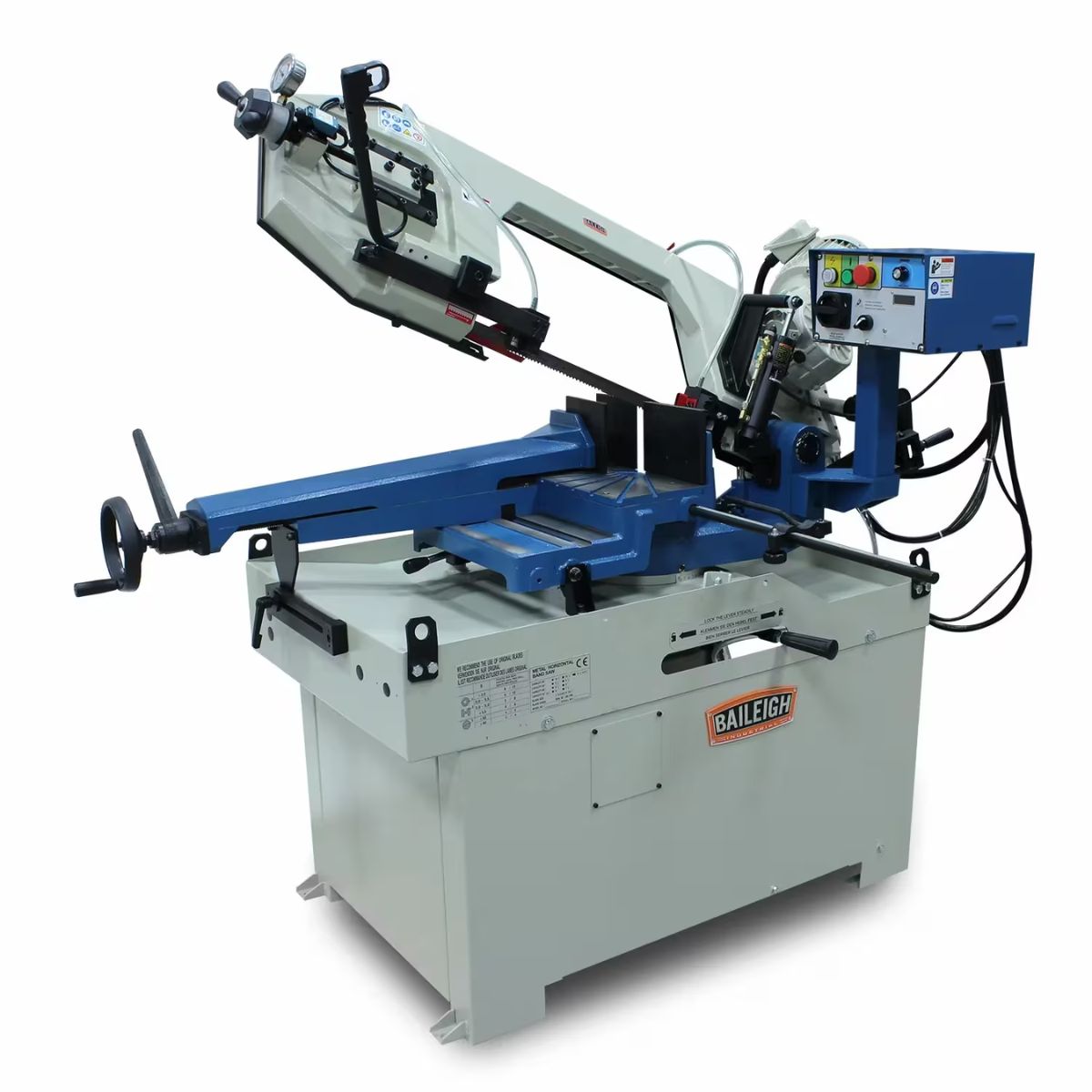 Baileigh BS-350M 10-1/2" Variable Speed Dual Mitering Band Saw